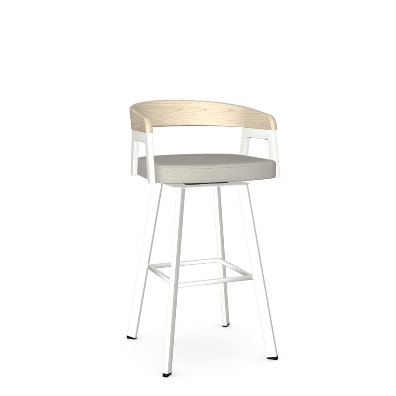 Carmela Swivel Bar Stool-Upholstered