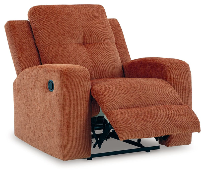 Danum - Zero Wall Recliner - Fabric - Spice