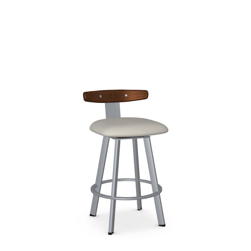 Asher Swivel Counter Stool-Upholstered