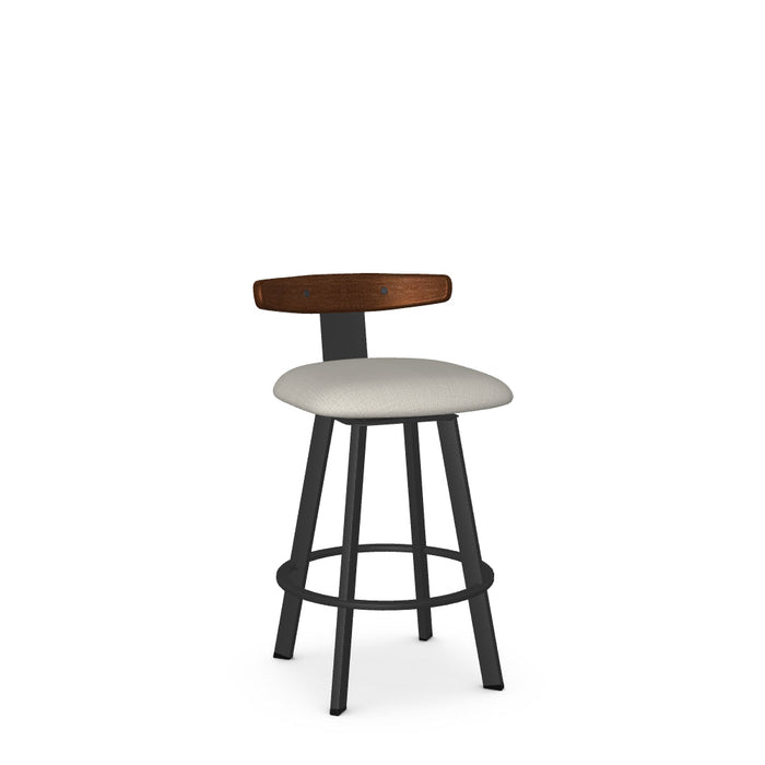 Asher Swivel Counter Stool-Upholstered