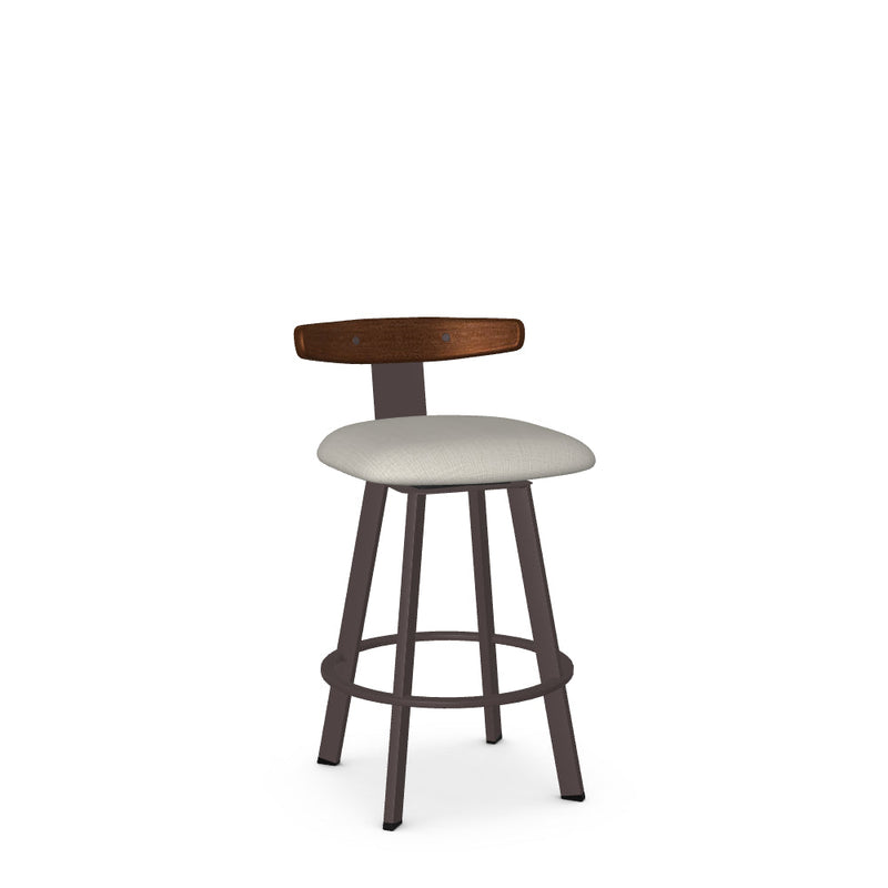 Asher Swivel Counter Stool-Upholstered