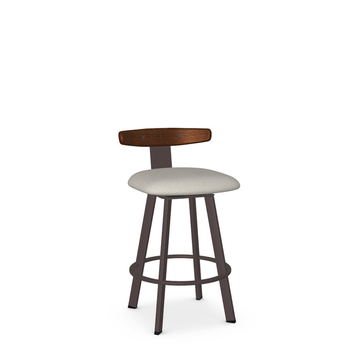 Asher Swivel Counter Stool-Upholstered