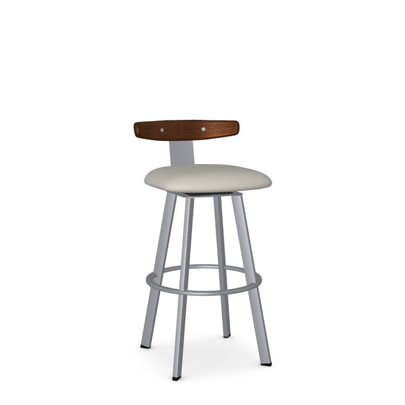 Asher Swivel Bar Stool-Upholstered