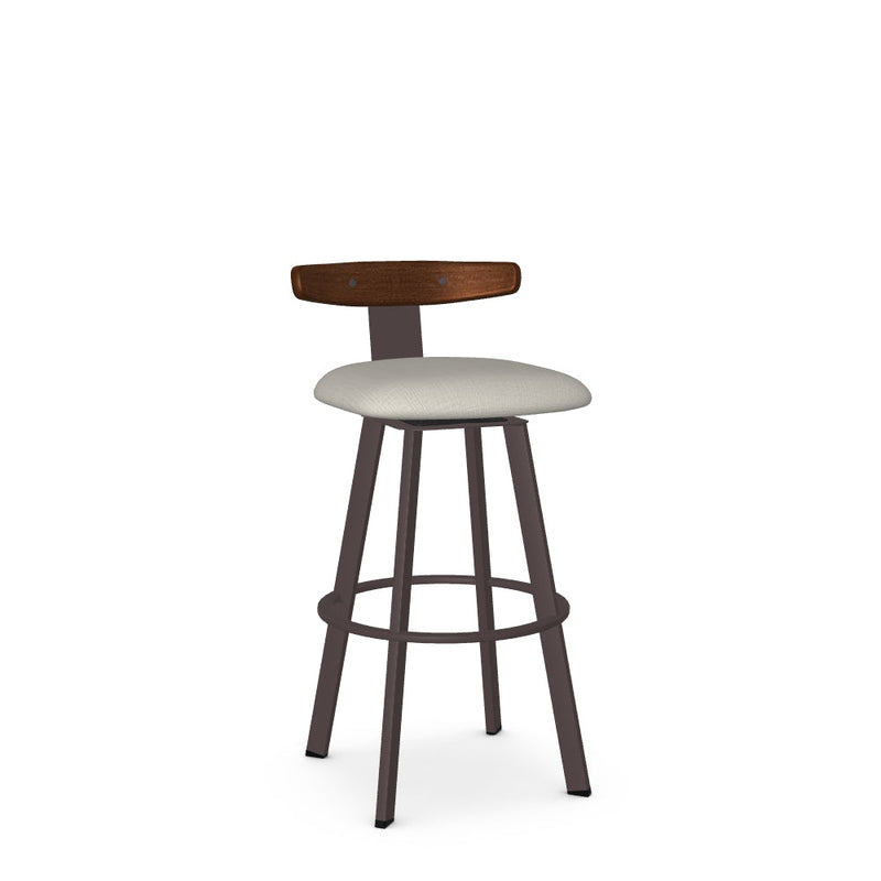 Asher Swivel Bar Stool-Upholstered
