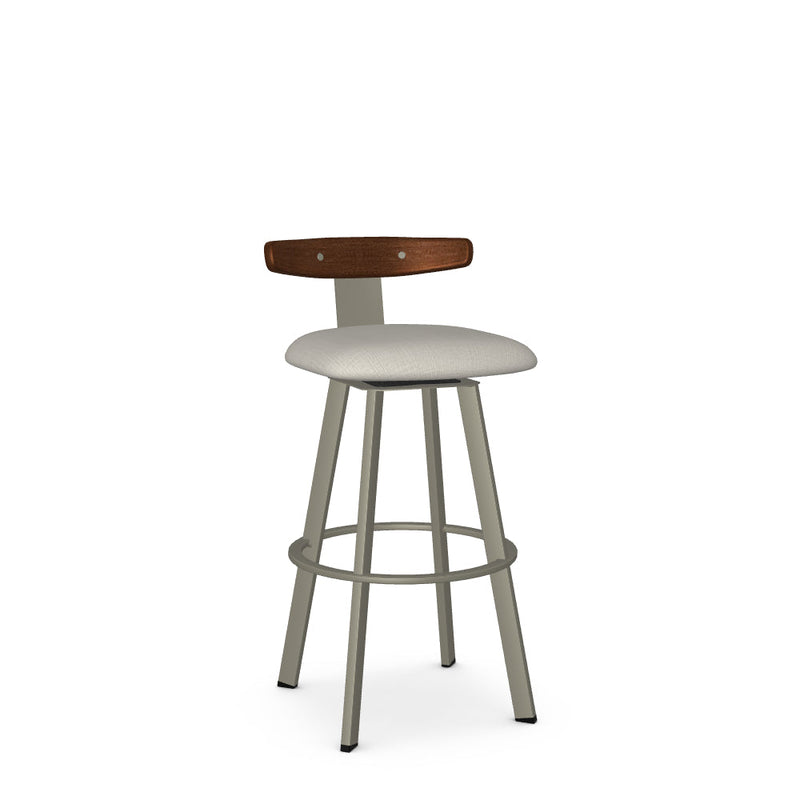 Asher Swivel Bar Stool-Upholstered