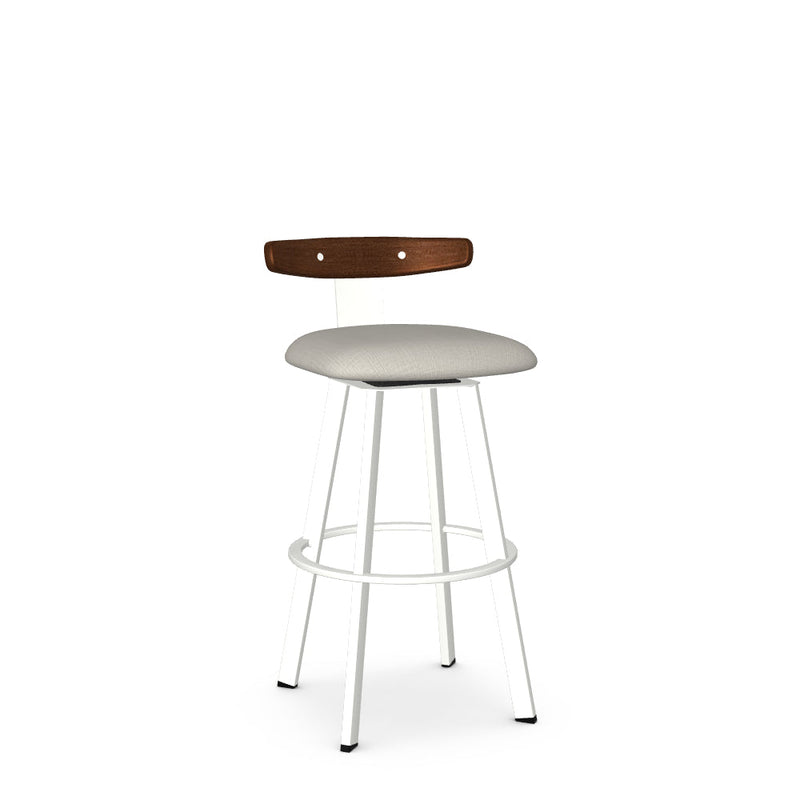 Asher Swivel Bar Stool-Upholstered