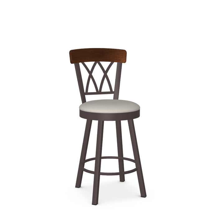Brittany Swivel Counter Stool-Upholstered