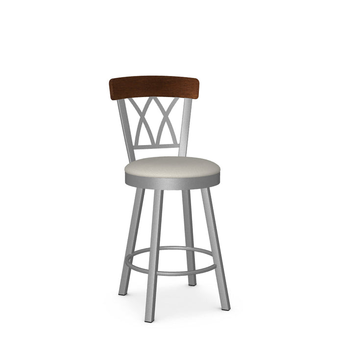 Brittany Swivel Counter Stool-Upholstered