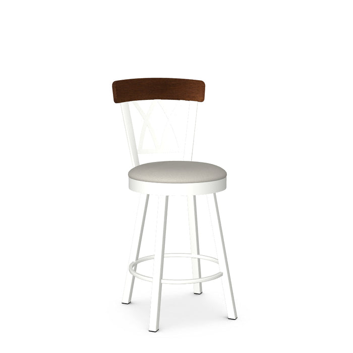 Brittany Swivel Counter Stool-Upholstered
