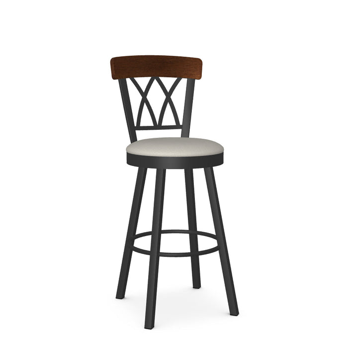 Brittany Swivel Bar Stool-Upholstered