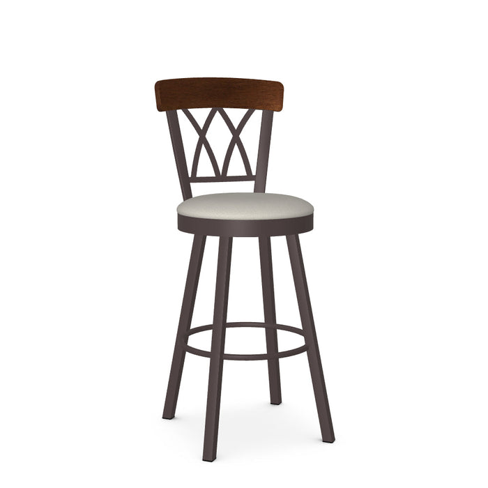 Brittany Swivel Bar Stool-Upholstered