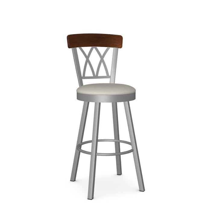 Brittany Swivel Bar Stool-Upholstered