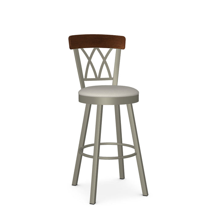 Brittany Swivel Bar Stool-Upholstered
