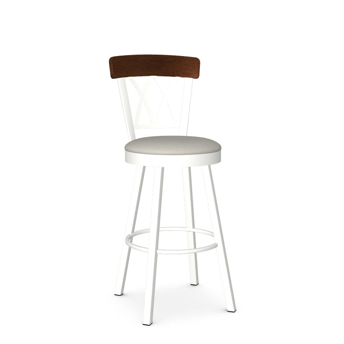 Brittany Swivel Bar Stool-Upholstered