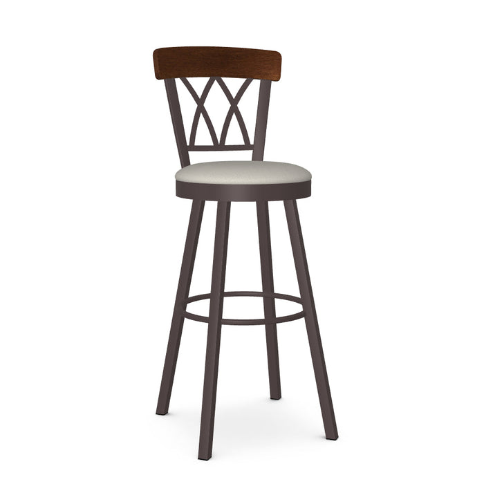 Brittany Swivel Spectator Stool-Upholstered