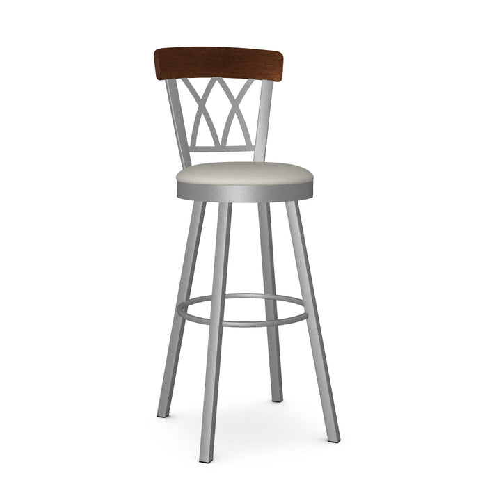 Brittany Swivel Spectator Stool-Upholstered