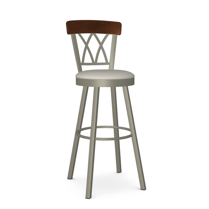 Brittany Swivel Spectator Stool-Upholstered