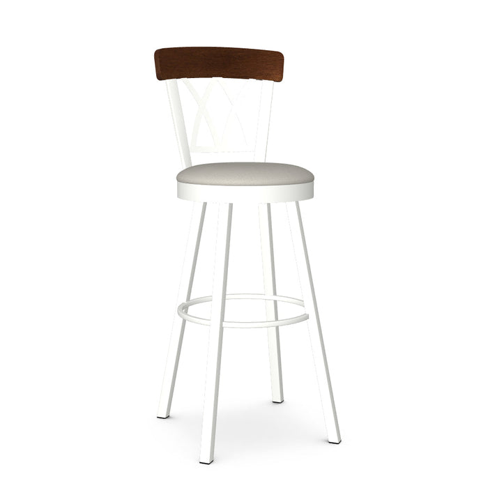 Brittany Swivel Spectator Stool-Upholstered