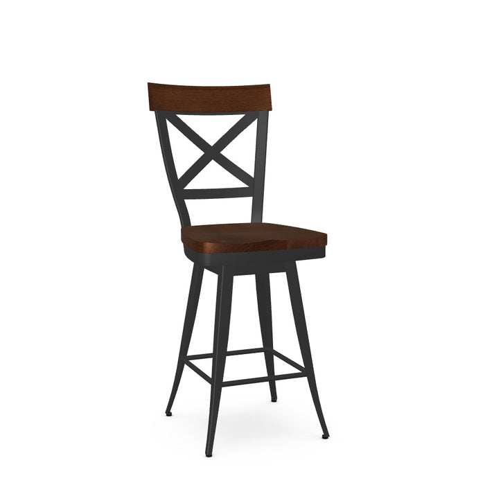 Kyle Swivel Counter Stool- Wood