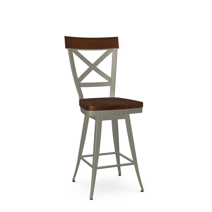 Kyle Swivel Counter Stool- Wood