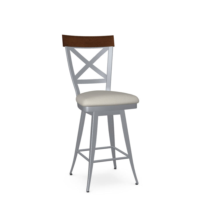 Kyle Swivel Counter Stool-Upholstered