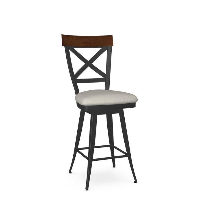 Kyle Swivel Counter Stool-Upholstered