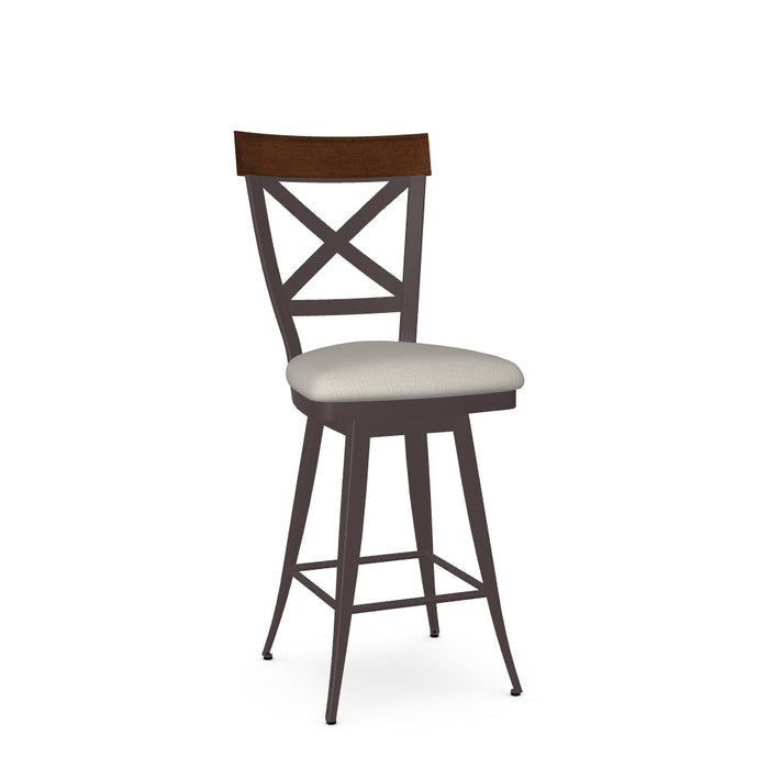 Kyle Swivel Counter Stool-Upholstered