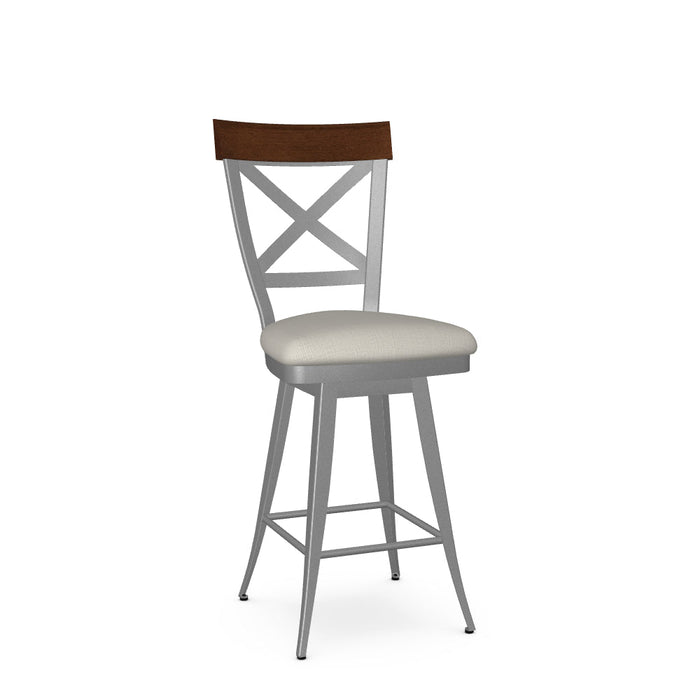 Kyle Swivel Counter Stool-Upholstered