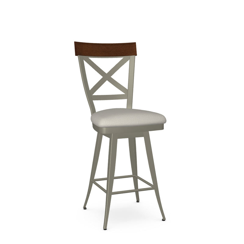 Kyle Swivel Counter Stool-Upholstered