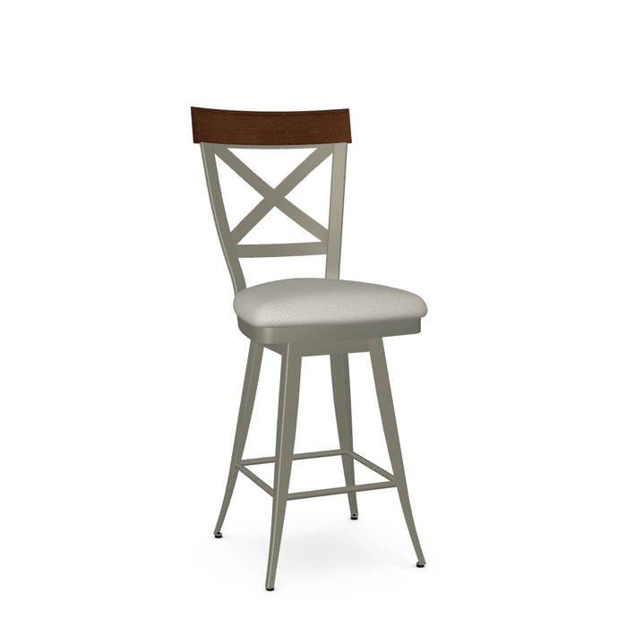 Kyle Swivel Counter Stool-Upholstered
