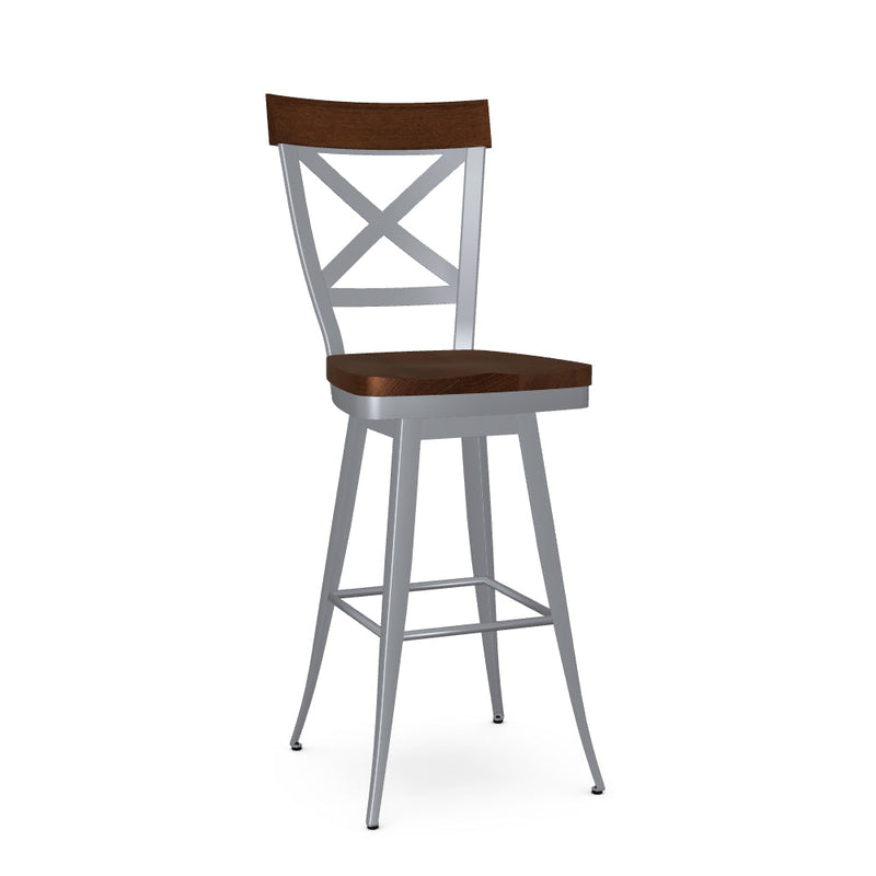 Kyle Swivel Bar Stool- Wood
