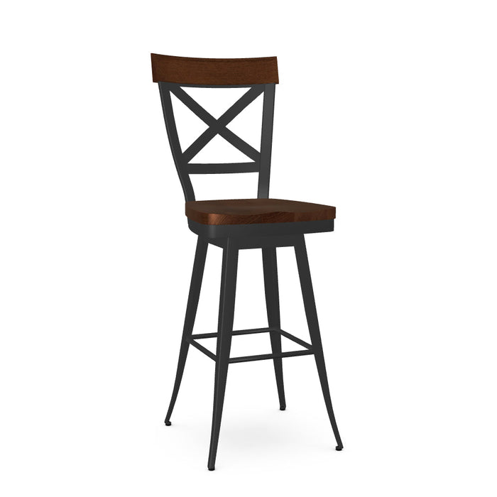 Kyle Swivel Bar Stool- Wood