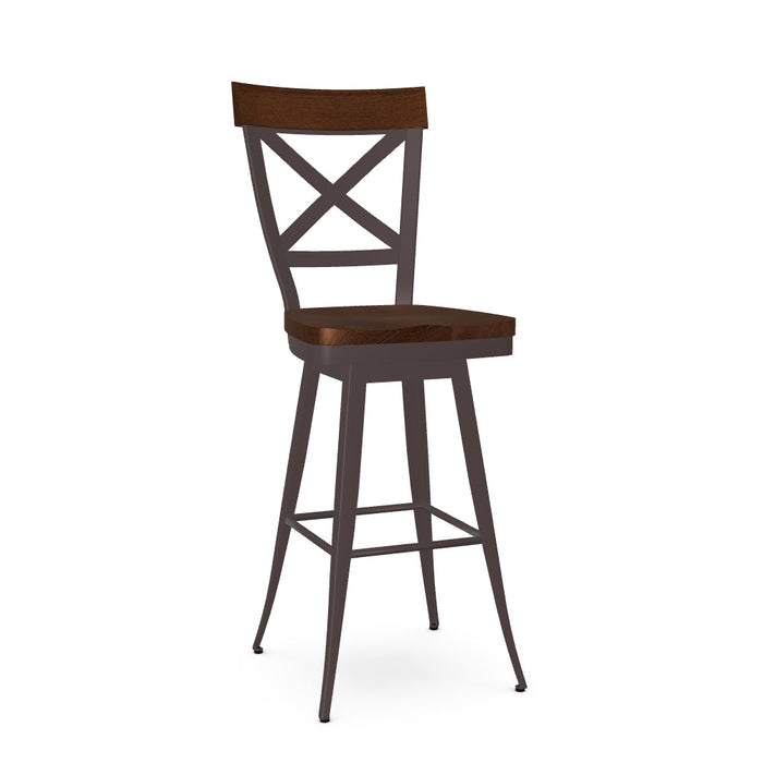 Kyle Swivel Bar Stool- Wood