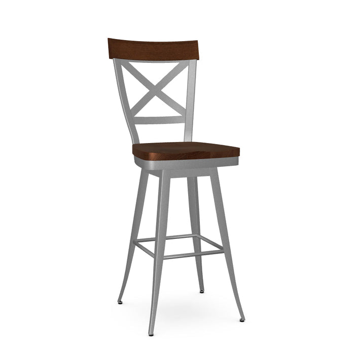 Kyle Swivel Bar Stool- Wood
