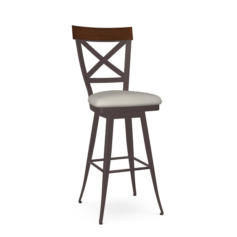 Kyle Swivel Bar Stool-Upholstered