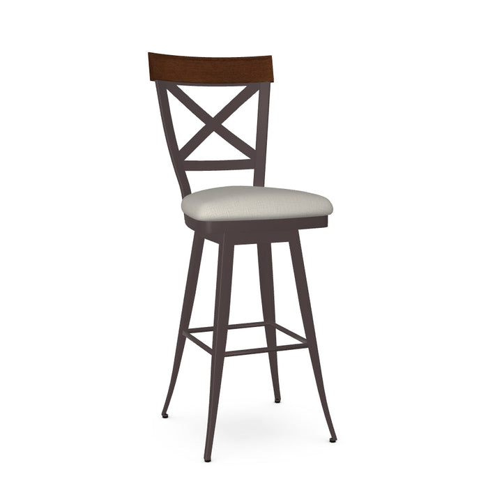 Kyle Swivel Bar Stool-Upholstered