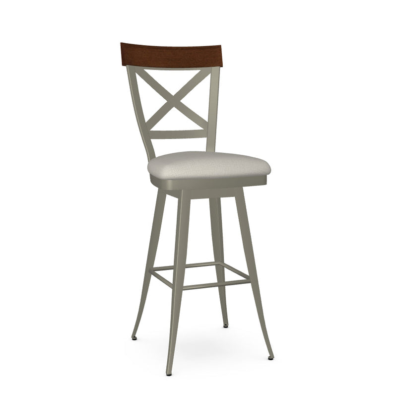 Kyle Swivel Bar Stool-Upholstered