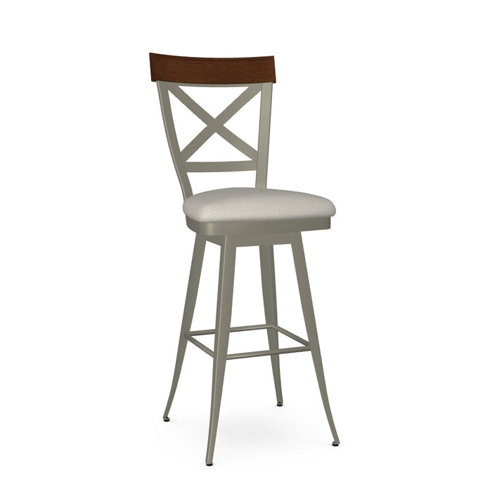 Kyle Swivel Bar Stool-Upholstered