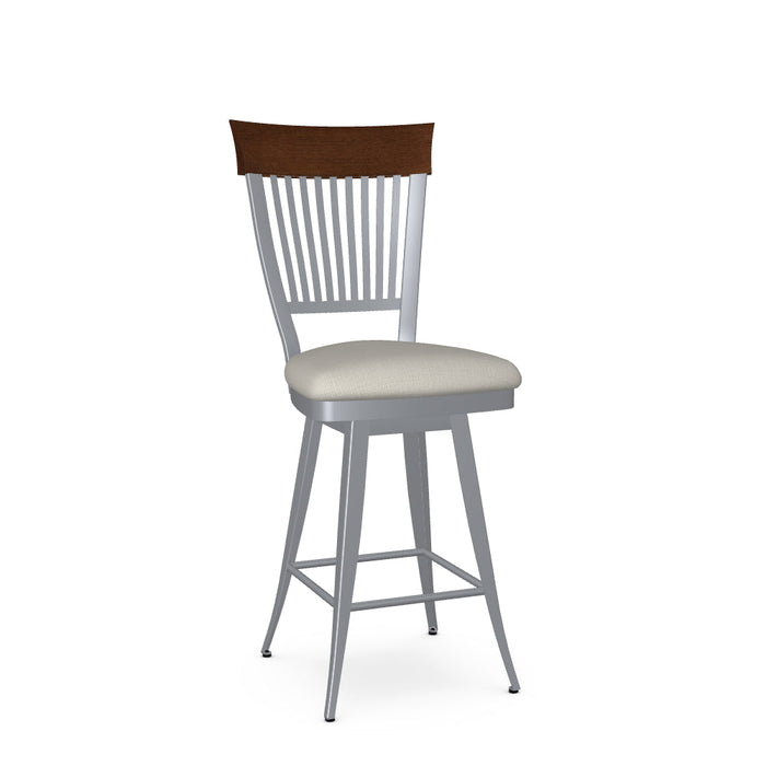 Annabelle Swivel Counter Stool-Upholstered