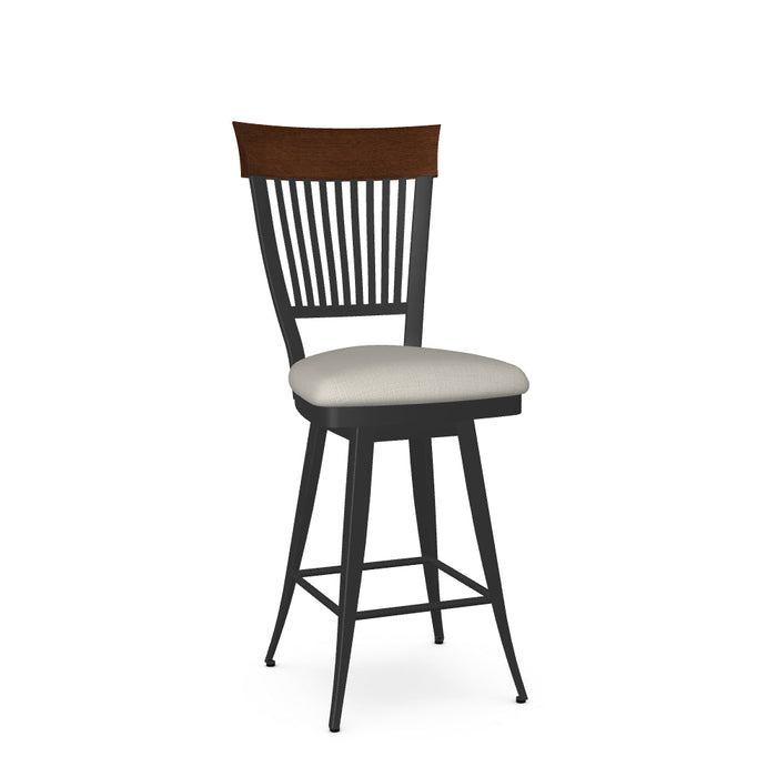 Annabelle Swivel Counter Stool-Upholstered