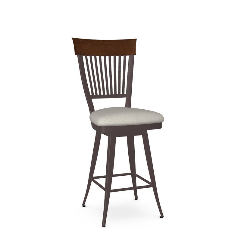 Annabelle Swivel Counter Stool-Upholstered