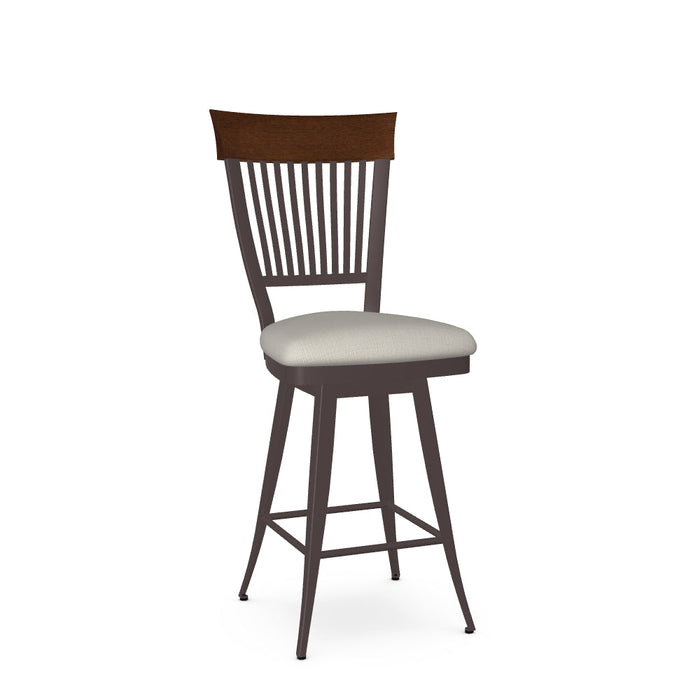 Annabelle Swivel Counter Stool-Upholstered