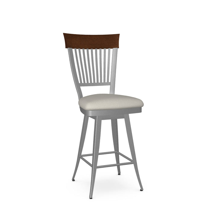 Annabelle Swivel Counter Stool-Upholstered