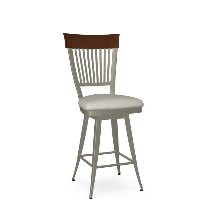 Annabelle Swivel Counter Stool-Upholstered