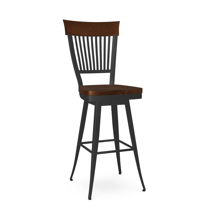 Annabelle Swivel Bar Stool- Wood