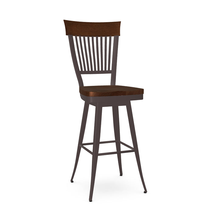 Annabelle Swivel Bar Stool- Wood
