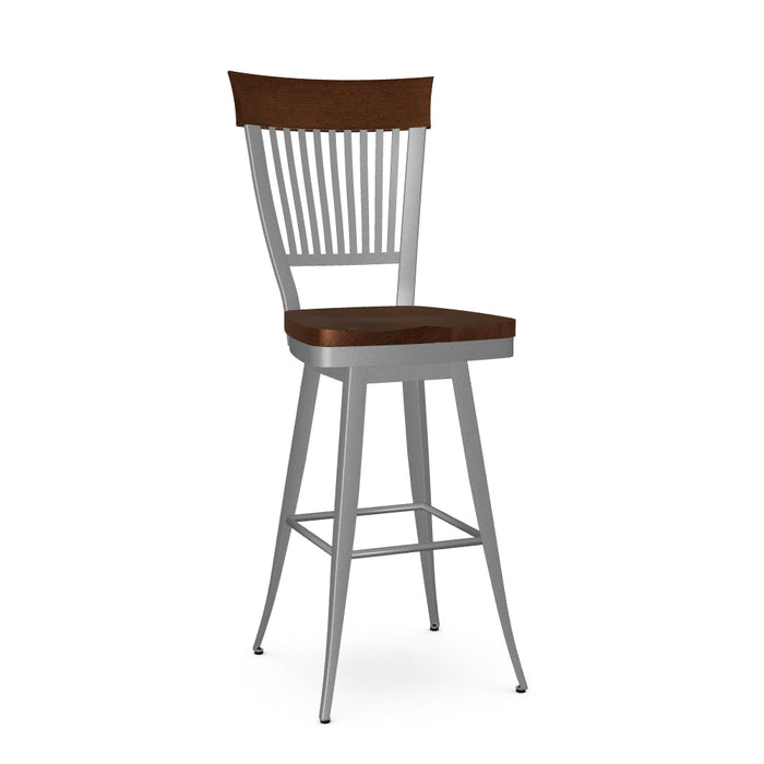 Annabelle Swivel Bar Stool- Wood
