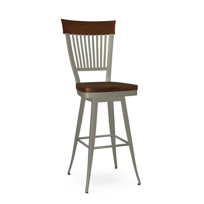 Annabelle Swivel Bar Stool- Wood