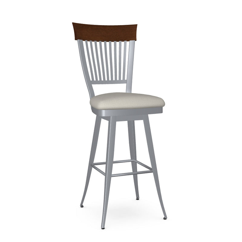 Annabelle Swivel Bar Stool-Upholstered