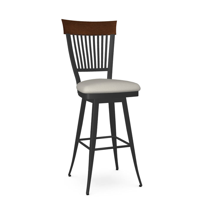 Annabelle Swivel Bar Stool-Upholstered